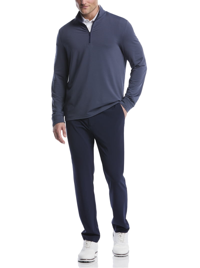 Ben Hogan Men's & Big Men's Performance Long Sleeve Feeder Stripe