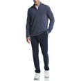 thumbnail image 2 of Ben Hogan Men's & Big Men's Performance Long Sleeve Feeder Stripe Golf Mock Neck 1/4 Zip Sweater, Size S-5XL, 2 of 5