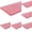 Red 6PCS, variant on Elastic Band Outdoor Flannel Rubber Band Cover Plaid Print Stretch Table Cover Suitable For Outdoor Camping Banquet And Party