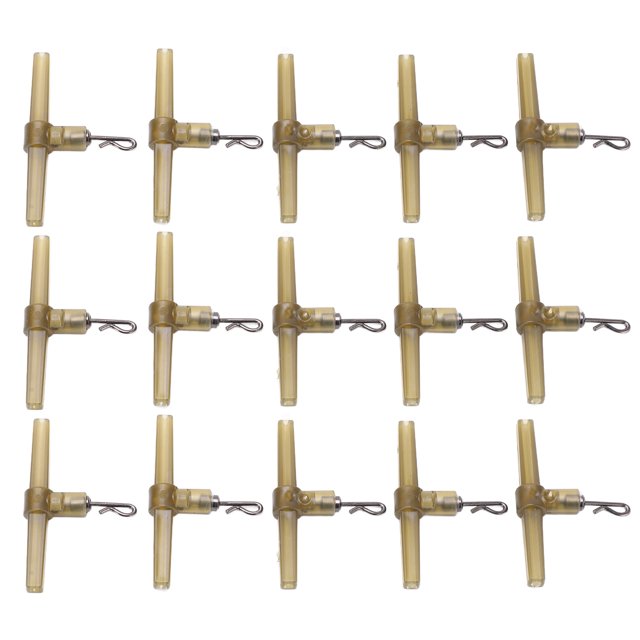 Fishing Crimp Swivel, Line Connector Green Portable T-Shaped for Outdoor