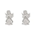 thumbnail image 1 of Guardoinrt Beautiful Resin White Angel Statue Delicate Desktop Decor Collection Window Props for Christmas prayer hold hands 2Set, 1 of 6