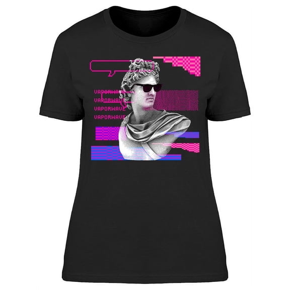 Vaporwave Marble Sculpture  T-Shirt Women -Image by Shutterstock, Female XX-Large