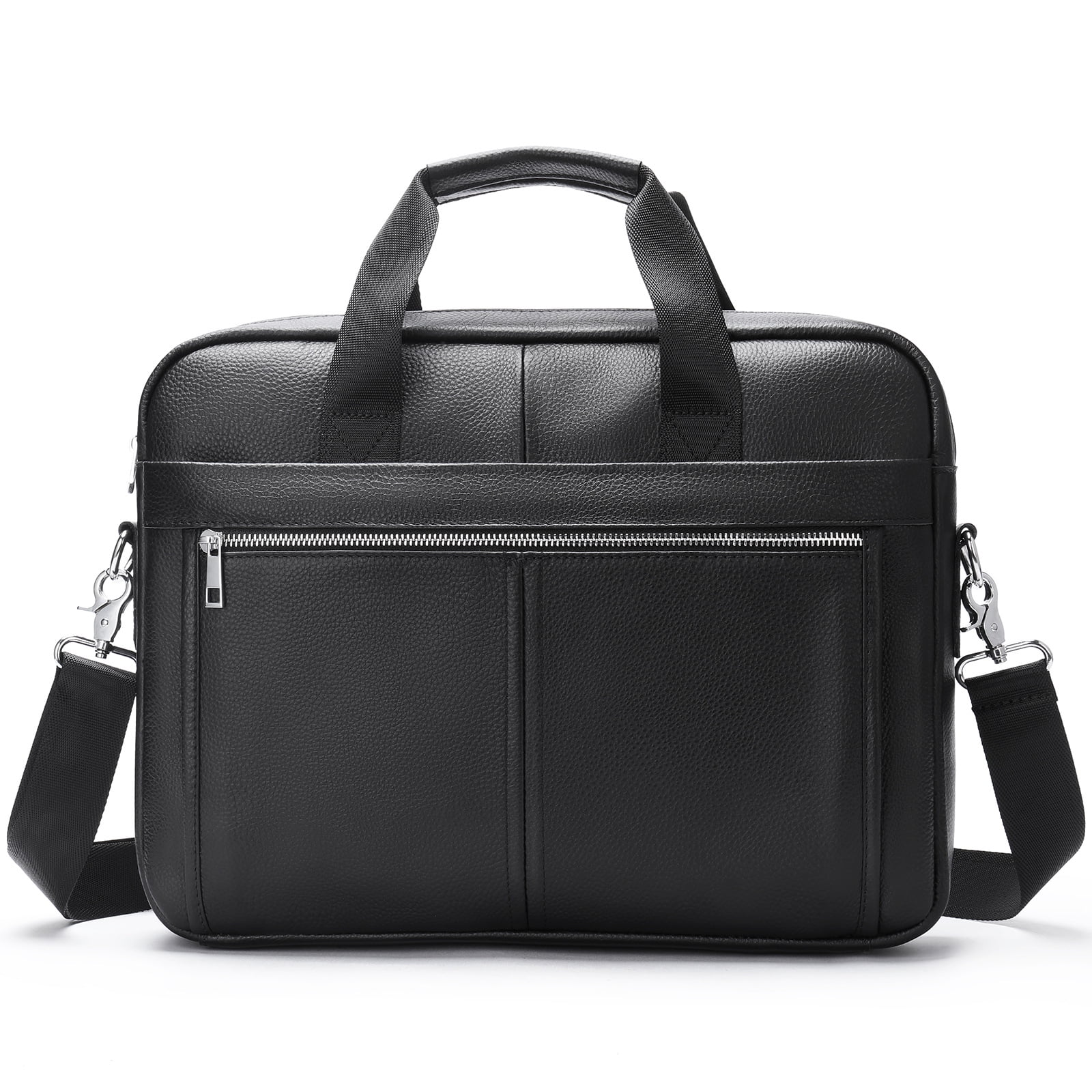 Laptop Bag for Men Briefcases Genuine Leather Totes Bag A4 Document ...