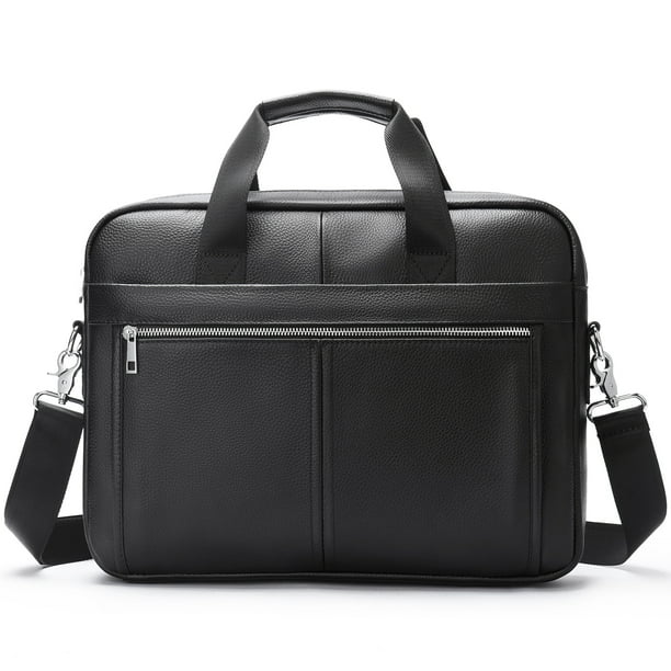 Laptop Bag for Men Briefcases Genuine Leather Totes Bag A4 Document