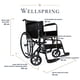 thumbnail image 2 of Silla De Ruedas Premium Plegable y Ligera Asiento De 20 Pulgadas Wellspring, 2 of 9