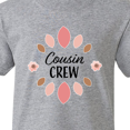thumbnail image 4 of Inktastic Cousin Crew with Pink Flowers Youth T-Shirt, 4 of 5