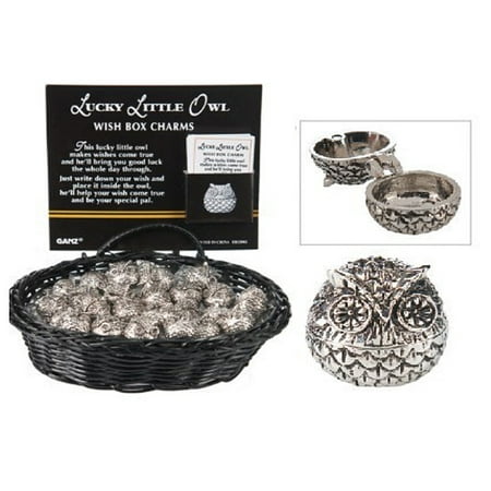 - Lucky Little Owl Wish Box Charm - By Ganz