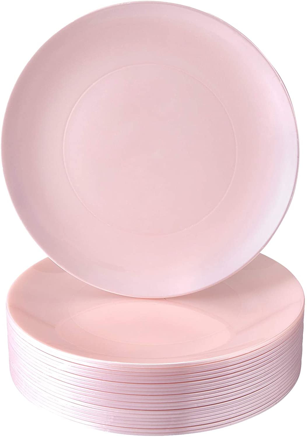 Modern Design Disposable Plastic Dinner Plates for Party (10 PC) Heavy