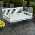thumbnail image 1 of A &amp; L Furniture Recycled Plastic Traditional English Outdoor Swing Bed, 1 of 2