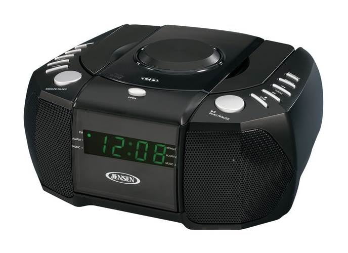 Dual Alarm Clock AM/FM Stereo Radio with Top-Loading CD ...