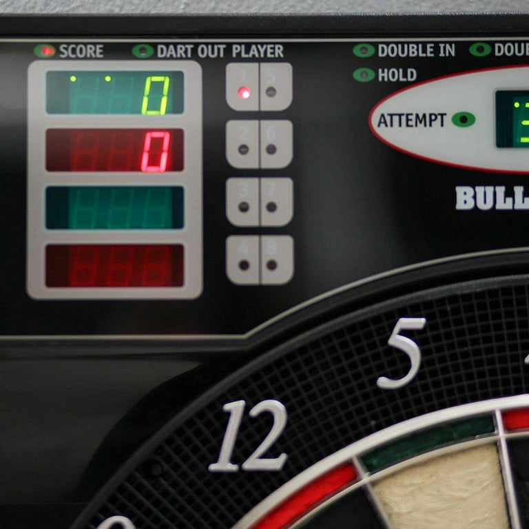 Bullshooter E-Bristle 1000 LED Electronic Dartboard Cabinet Set
