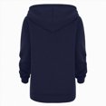 thumbnail image 4 of KPOPLK Boys Hoodie Sweatshirts Long Sleeve Zipper Jacket Top for 1-9 Years Fall Winter Cotton Solid Color Coat Navy Size 4-5 Years, 4 of 4