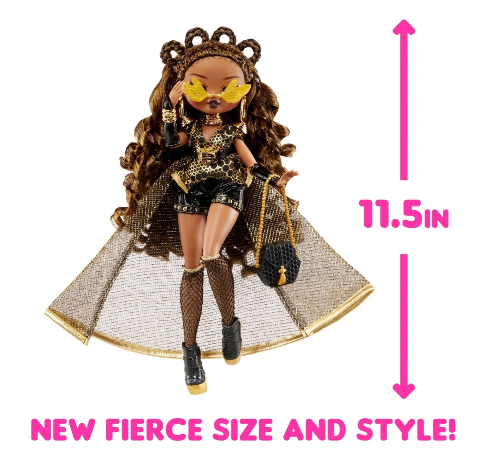 LOL Surprise OMG Fierce Royal Bee fashion doll with 15 Surprises