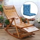 thumbnail image 5 of Cojín para tumbona, Cojín para mecedora, para jardín, sin lazos, Cojín para tumbona para patio, Cojín para respaldo de asiento, sillón reclinable Azul, 5 of 7