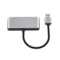 thumbnail image 3 of Adaptador USB 3.0 a HDMI VGA Salida de sincronización HDMI y VGA Monitor HD 1080P Convertidor de audio y video de múltiples pantallas para tableta PC Plata Sunnimix Convertidor de audio y vídeo, 3 of 8