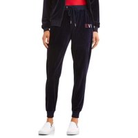 Women's Heart Velour Pant (Blue)