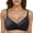 Black, variant on Jelly Glue Soft Support Three Letter Underwear Women's Fashion High Looking Fixed Cup No Steel Ring U Shaped Back Bra White M
