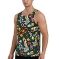 thumbnail image 2 of Logiee Vintage Casino Chips Print Men's Workout Tank Top,Quick Dry Workout Tank Top,Gym Muscle Tee,Fitness Bodybuilding Sleeveless T Shirt-X-Large, 2 of 7