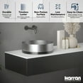 thumbnail image 2 of Karran Usa CCV300G Cinox 15-3/4" Circular Stainless Steel Vessel Bathroom Sink - Gold /, 2 of 7