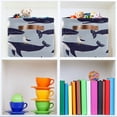 thumbnail image 6 of Coolnut Cute Wild Whale Foldable Storage Basket for Shelves, Collapsible Sturdy Storage Bin with Handles, Canvas Storage Cube for Organizing Closet 2PCS Decor Gifts, 6 of 7