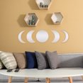 thumbnail image 4 of Worgeous 5pcs Decorative Moon Phase Wall Mirror Nordic Style Wooden Acrylic Mirror for Bedroom Living Room Wall-Mounted Acrylic Decor, 4 of 8