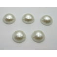 thumbnail image 5 of U8MO 250 Ivory Half Pearl Bead 18mm Flatback Cabachons Scrapbook Craft DIY, 5 of 6