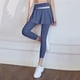 thumbnail image 3 of Gibobby Yoga leggings Mujeres con falda Legging Falda plisada Capris Leggings Entrenamiento atlético Correr Pantalones de yoga(Azul,CH), 3 of 5