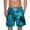 Blue, variant on Men's Athletic Shorts, Elastic Waistband Summer Beach Graphic Casual Pants Sky Blue 3XL
