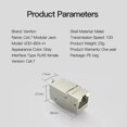 thumbnail image 5 of Rj45 Modular Jack, Cat7 Cat6 Cat5 Rj45 8p8c Network Keystone Jack Rj45 Socket In-line Coupler Female To Female Metal Shell High Shielding Coupler Ethe, 5 of 5
