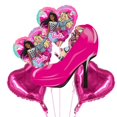 thumbnail image 5 of Juego de 5 globos de aluminio con temática de princesa Barbie para baby shower, decoración para fiestas de cumpleaños de niñas, juguetes para niños, regalo, globos de aire, 5 of 5