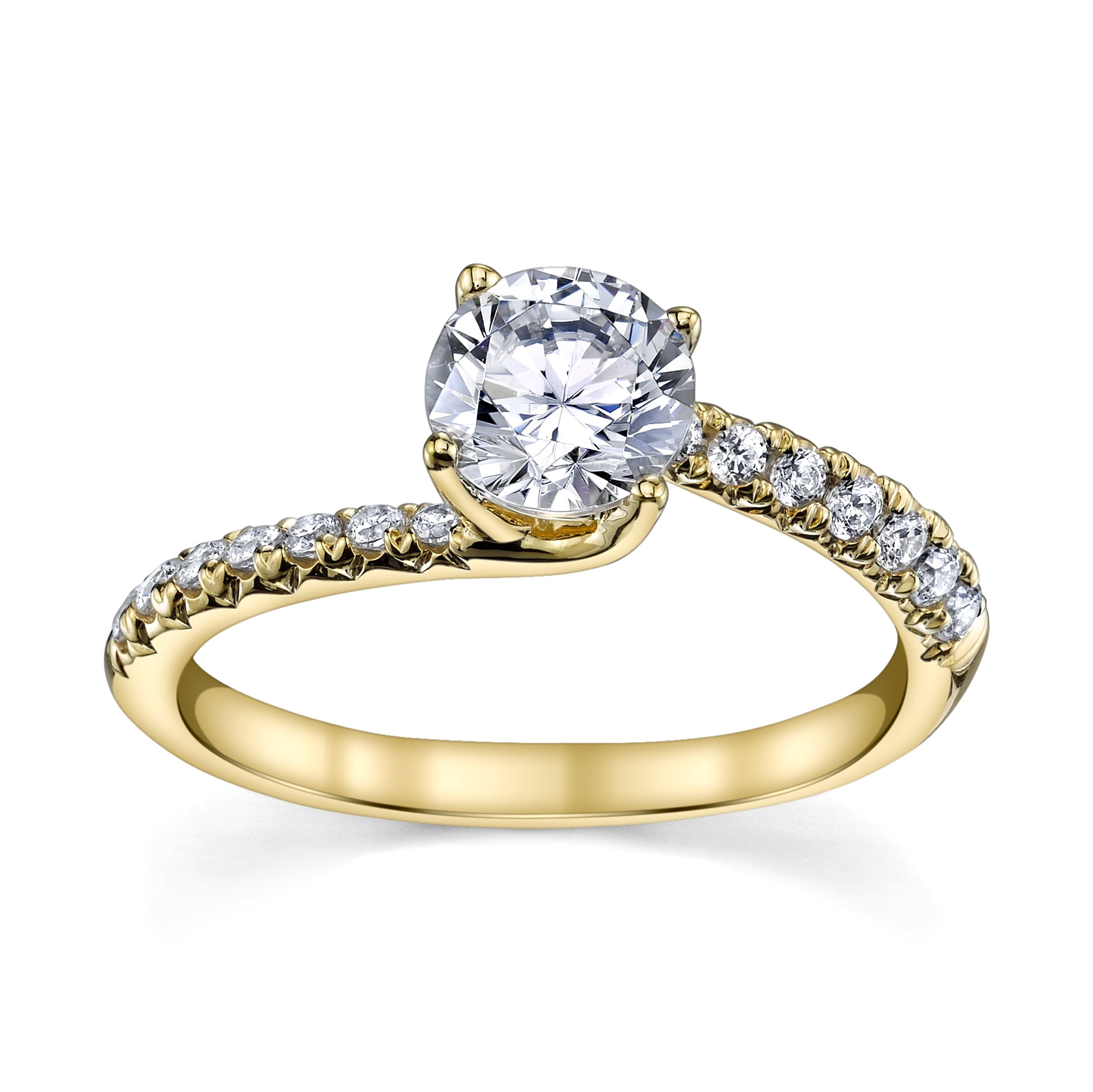 Onyx Company Beautiful 1.26CTW Diamond Engagement Ring in 14k Yellow