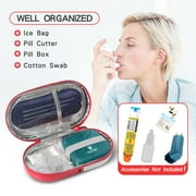 Medical Cooler Travel Carrying Case Contains Ice Bag Dispenser Pill Box Holds Syringe Diabetic Supplies Internal Thermal Insulation Design For Essentials And Emergency.