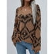 thumbnail image 1 of Fleece Pullover, Acrylic Polyester Casual Warm Women Fleece Sweater Color Contrast Pattern For Date ANGGREK Otros, 1 of 6