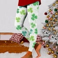 thumbnail image 2 of WREESH Women's Stretch Yoga Leggings High Waist Tummy Control Workouts Leggings St. Patrick's Pants for Fitness, Running, Gym Sports, and Casual Wear Green, 2 of 5