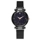 thumbnail image 2 of Reloj casual para niño y niña con cielo estrellado, reloj de pulsera con imán de aleación de cuarzo a la moda (negro), 2 of 5