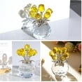 thumbnail image 6 of Ornalrist Crystal Yellow Rose Flower Collectible Figurine, Rose Bouquet Floral Romantic Gifts for Wife, Mom, Women on Mother's Day Valentine's Day Wedding Anniversary (5.11'' Gift Boxed), 6 of 12