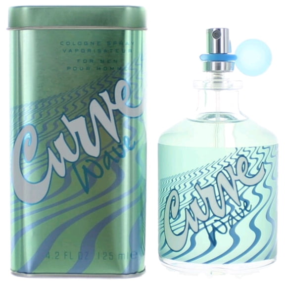 2pcs Pack Curve Wave by Liz Claiborne, 4.2 oz Cologne Spray for Men