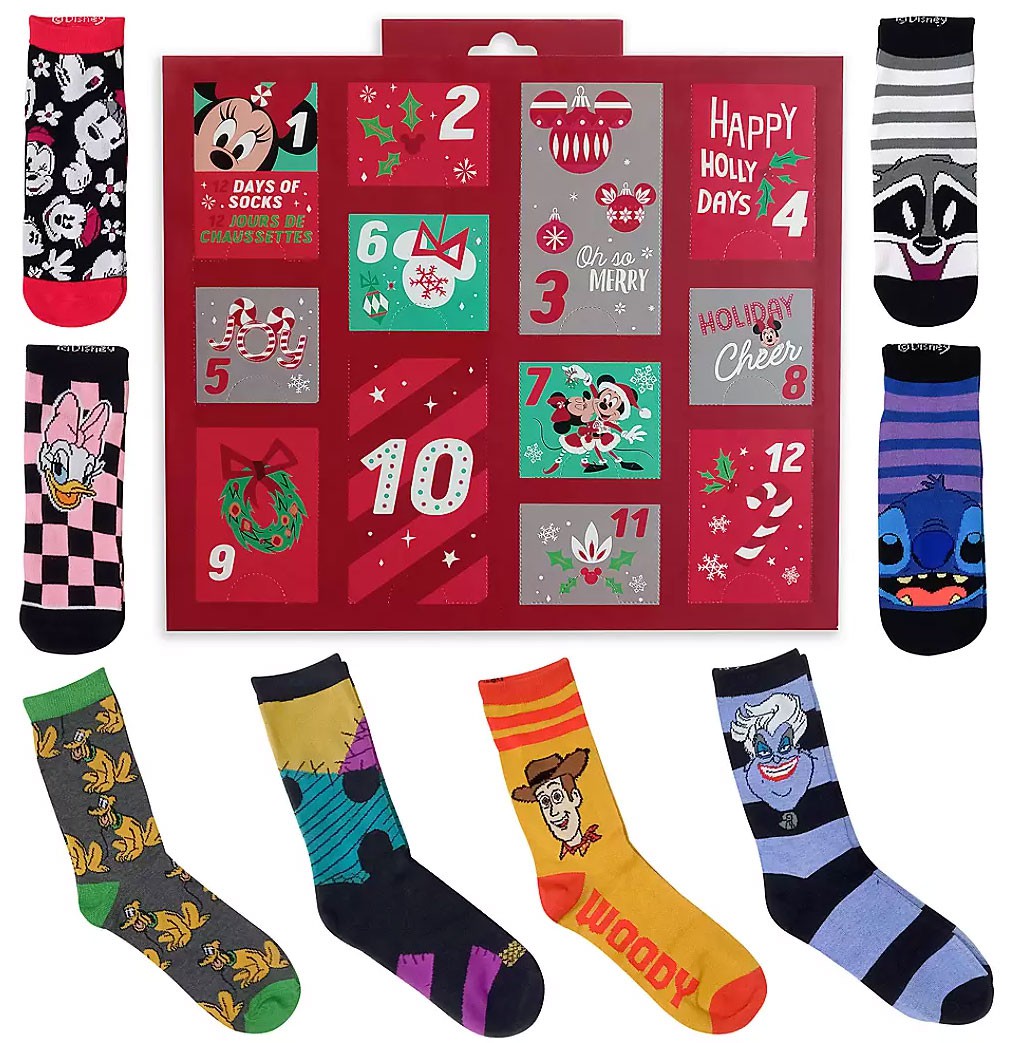 Disney 2020 Holiday Advent Sock Calendar for Women [Ladies' Shoe Size 