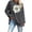 Grey, variant on Active Tops Women Solid T Shirt Women Woman's Shirts Solid Color Tops for Women Short Sleeve Long Sleeve Compression Shirts for Women Long Sleeve Tee for Women Oversized Tees for Gray XL