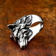thumbnail image 5 of Bold Wolf Head Ring for Men - Retro Hip-Hop Style, Perfect for Birthdays, Anniversaries & Special Occasions,8-1pc, 5 of 9