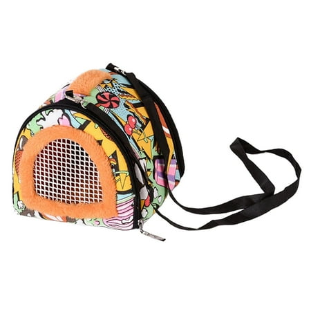 Portable Pet Hamster Rats Carrier Bag Breathable Travel Bag for Squirrel Rat Delicacy