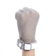 thumbnail image 3 of Graflsoa Stainless Steel Reinforced Anti-Cut Gloves with Plastic Belt, Size L – Durable Protection for High-Risk Tasks and Kitchen Use, 3 of 6