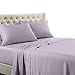 thumbnail image 3 of Royal Tradition Solid 600 Thread Count, 100-Percent Cotton California King Bed Sheets Set (Lilac) Breathable, Deep Pocket, 4 Piece Sheet Set, 3 of 4