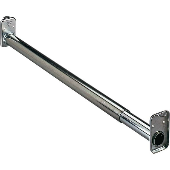 Knape & Vogt KV2ZC30 30-48 in. Adjustable Extension Closet Rod, Zinc-Plated