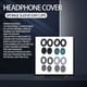thumbnail image 3 of Cateissary 1 par de almohadillas para los oídos, almohadillas para los oídos, accesorios para auriculares, funda de repuesto para auriculares Relojes inteligentes Azul negro, 3 of 6