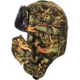thumbnail image 2 of Gorro de aviador con camuflaje, gorro de soldado con orejas abatibles y máscara a prueba de viento, gorro de caza táctico de piel sintética unisex, 2 of 5