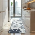 thumbnail image 4 of Blue Christmas Snowflake Pattern Kitchen Rug Mat,Kitchen Runner Rugs Non Skid Washable,Decorative Kitchen Floor Mats for Kitchen,Sink,Laundry,17"x47.2", 4 of 7