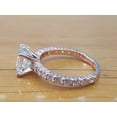 thumbnail image 4 of HeartsAndYou 2.3ct Princess Cut Moissanite Accent Women Engagement Ring for Women 18k White Gold over Silver, 4 of 8