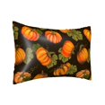 thumbnail image 2 of Easygdp Orange Pumpkin Pillowcase 20×30 inches, Throw Pillowcase with Invisible Zipper for Bedroom, Sofa, Office, 2 of 8