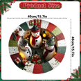 thumbnail image 3 of Christmas Decorations Carpet 3D Stereo Christmas Round Carpet Christmas Tree Snowman Holiday Scene Mat Non Christmas Decorative Rug For Living Room And Bedroom Visual carpet, 3 of 5